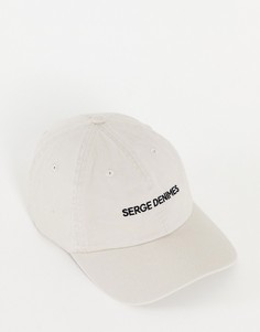 Бежевая кепка с логотипом Serge DeNimes-Светло-бежевый