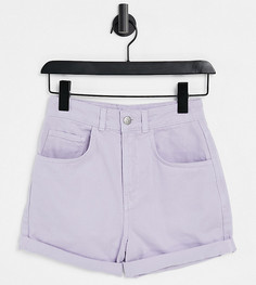 Джинсовые шорты в винтажном стиле выбеленного лавандового цвета Reclaimed Vintage Inspired-Фиолетовый цвет