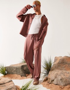 Розовая куртка Харрингтон в стиле oversized ASOS DESIGN-Розовый цвет