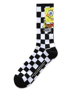 Носки в черно-белую клетку с принтом в виде губки Боба Vans X Spongebob-Черный цвет