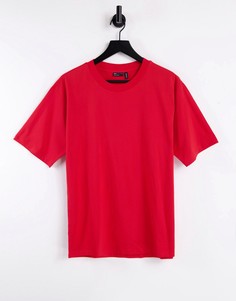 Ярко-красная свободная футболка ASOS DESIGN Ultimate-Красный