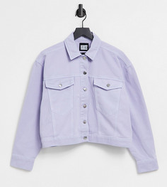 Лиловая выбеленная куртка из денима Reclaimed Vintage Inspired-Фиолетовый цвет