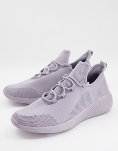 Сиреневые кроссовки для бега с трикотажным верхом ASOS DESIGN-Фиолетовый цвет
