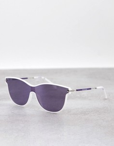 Белые солнцезащитные очки «кошачий глаз» Calvin Klein Jeans-Белый