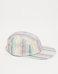 Выбеленная кепка в полоску пастельных оттенков с плоским козырьком Boardmans-Многоцветный