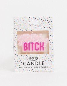 Свеча для торта на день рождения "B" Ginger Ray-Розовый цвет