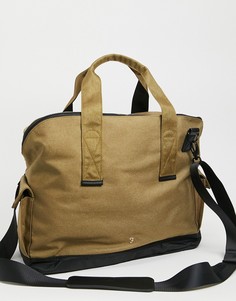 Светло-коричневая спортивная сумка из рогожки Farah-Коричневый цвет