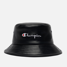Панама Champion Reverse Weave Embroidered Script Logo Vegan Leather Bucket, цвет чёрный