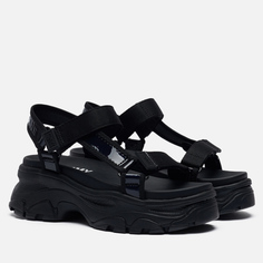 Женские сандалии Tommy Jeans Iridescent Hybrid, цвет чёрный