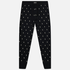 Мужские брюки Polo Ralph Lauren Jogger Sleep Bottom All Over Polo Pony, цвет чёрный