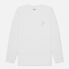 Мужской лонгслив Carhartt WIP L/S Reflective Headlight, цвет белый