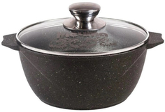 Кастрюля с крышкой Мечта Гранит, 3 л, 22 см, антипригарное покрытие (43701)