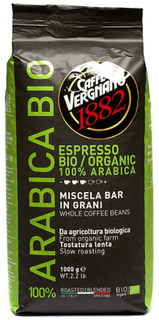 Кофе в зернах Vergnano Bio Organic Arabica,1000 г