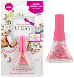 Лак для ногтей Lukky "Peel-off" Конфетти-Микс, цвет 06К бело-розовый, 5,5 мл (Т16751)