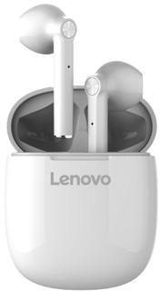Беспроводные наушники с микрофоном Lenovo White (HT30)