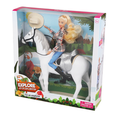 Игровой набор DEFA &quot;На прогулке&quot;, в комплекте кукла (многоцветный)