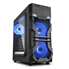 Компьютерный корпус Sharkoon VG7-W BLUE (черный)