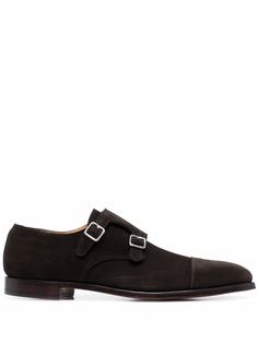 Crockett & Jones туфли-монки с миндалевидным носком