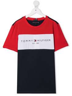 Tommy Hilfiger Junior футболка из органического хлопка с логотипом