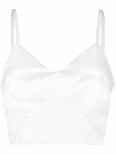 Emilio Pucci укороченный топ с V-образным вырезом