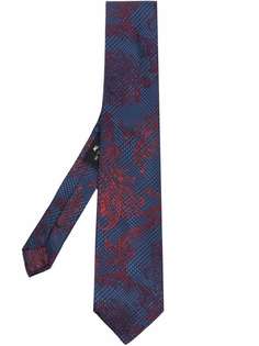 ETRO жаккардовый галстук с цветочным узором