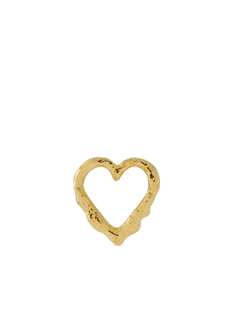 Alex Monroe серьга-гвоздик Teeny Tiny Heart из желтого золота