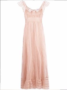 RED Valentino платье миди из тюля пуэн-деспри