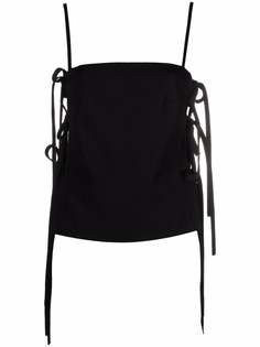 MSGM топ на бретелях с завязками