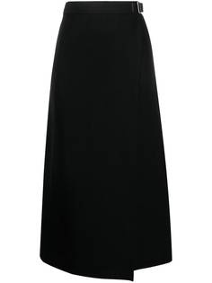 Jil Sander юбка миди с пряжкой