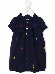 Ralph Lauren Kids комбинезон с вышивкой Polo Pony