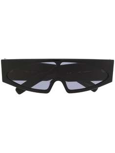 Rick Owens солнцезащитные очки-маска в многоугольной оправе