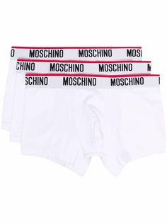 Moschino комплект из трех боксеров с логотипом