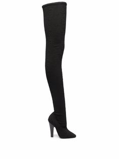 Saint Laurent фактурные ботфорты
