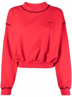 RED Valentino толстовка с декоративной строчкой