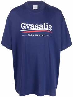 VETEMENTS футболка с принтом Gvasalia