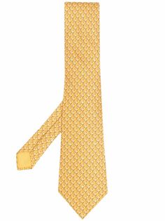 Hermès галстук pre-owned с принтом Hermes