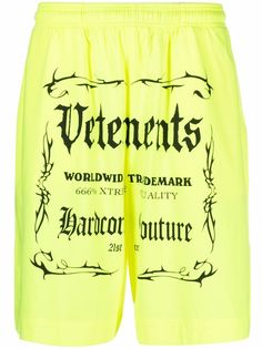 VETEMENTS спортивные шорты с логотипом