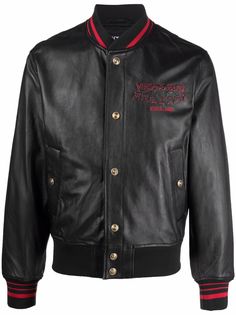 Versace Jeans Couture бомбер с вышитым логотипом
