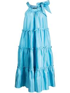 Cynthia Rowley платье миди с вырезом халтер