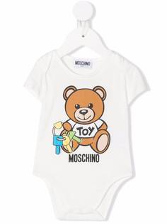 Moschino Kids боди с логотипом