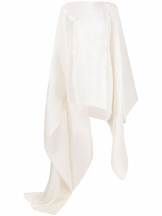 Pleats Please Issey Miyake туника асимметричного кроя с плиссировкой