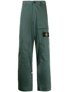 Stone Island брюки карго с нашивкой-логотипом
