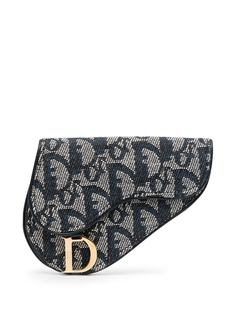 Christian Dior кошелек для монет Saddle pre-owned с узором Trotter