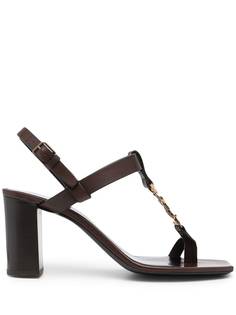 Saint Laurent босоножки Cassandra на блочном каблуке