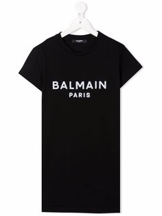 Balmain Kids платье-футболка с логотипом