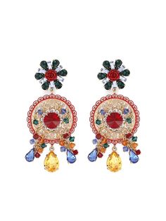Dolce & Gabbana декорированные серьги-клипсы