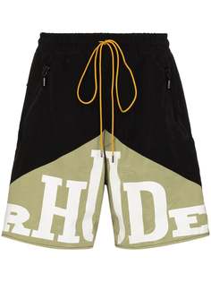 Rhude спортивные шорты Yatching с логотипом