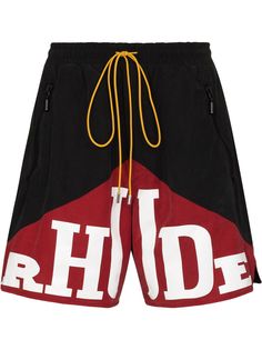 Rhude спортивные шорты Yatching со вставками