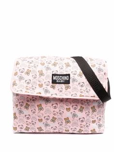 Moschino Kids пеленальная сумка с логотипом