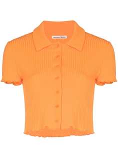 Reformation укороченный топ Brandy в рубчик